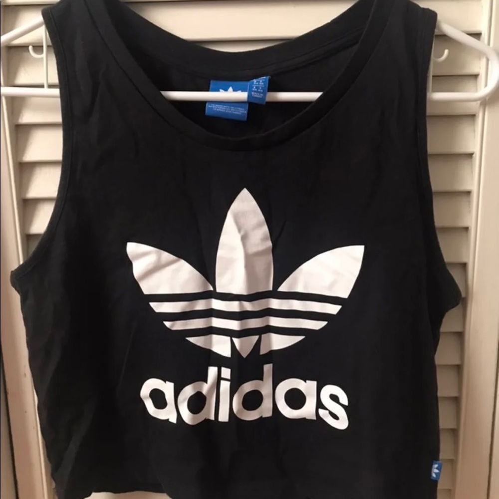 Adidas cropped muscle tee